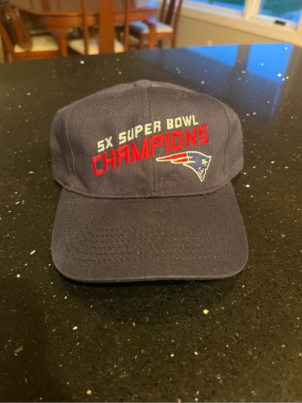 New England Patriots NFL 5X Super Bowl Champions Navy Cap